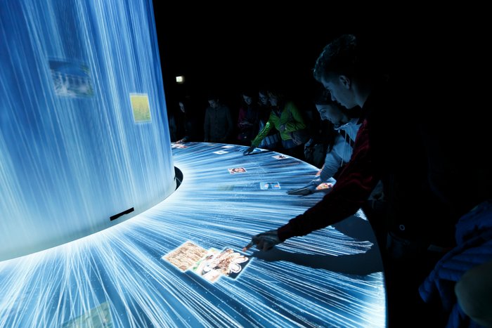 Milan, Italy, 13 September 2015: Inside Japan pavillion of EXPO 2015, in Milan.